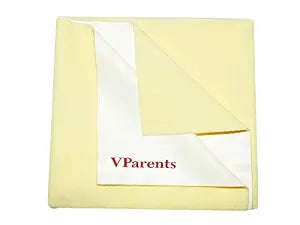 VParents Chubby Cheeks Water Proof Baby Bed Protector Reusable Dry Sheet (Pink and Blue) (Large) (100 X 140) Pack of 2